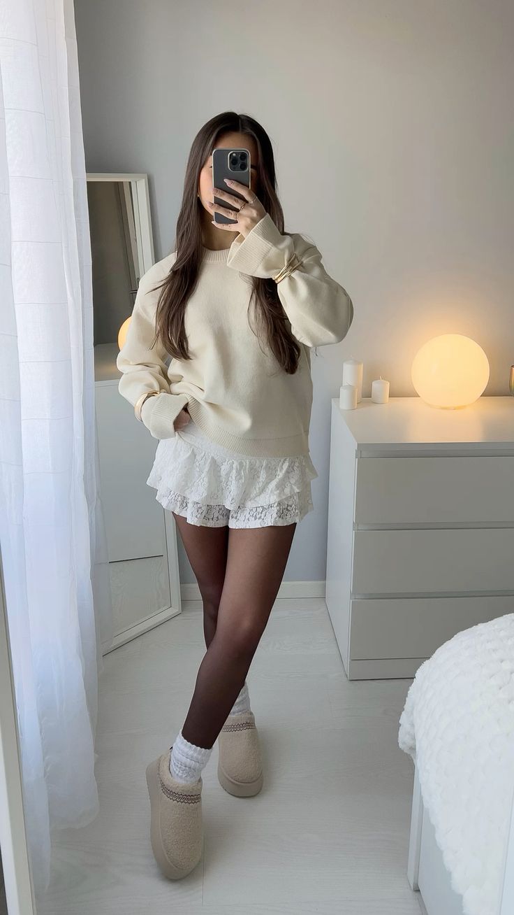 HeatHug Fleece Tights Honey Tan