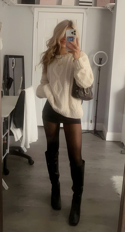 HeatHug Fleece Tights Honey Tan