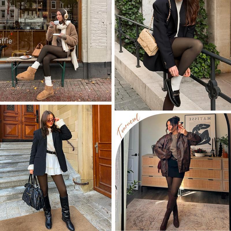 HeatHug Fleece Tights Honey Tan