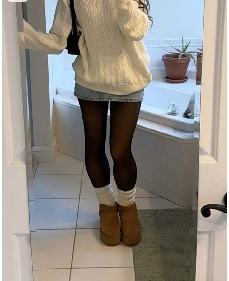 HeatHug Fleece Tights Honey Tan