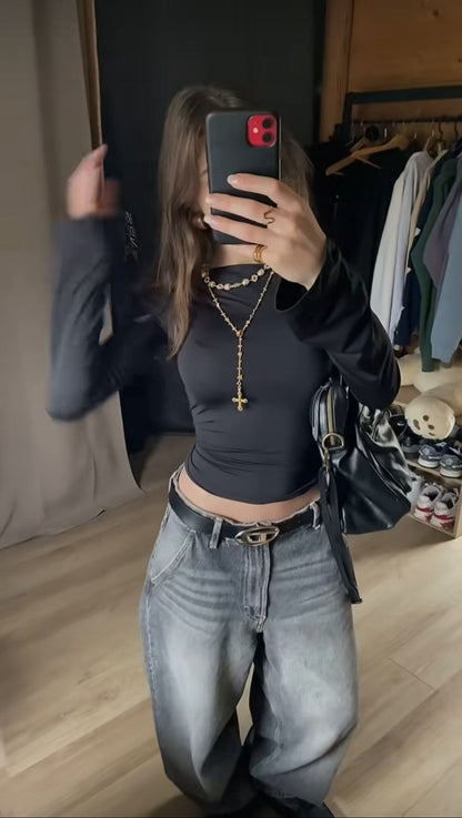 True Fit BBL Jeans Dark Blue