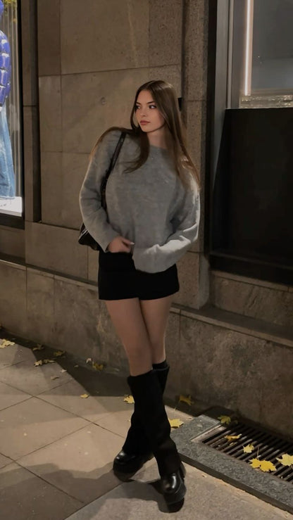 HeatHug Fleece Tights Honey Tan